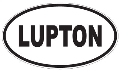 LUPTON - Oval Sticker