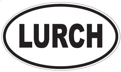 LURCH - Oval Magnet