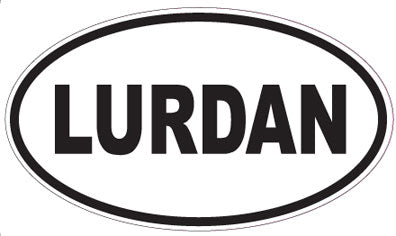 LURDAN - Oval Sticker