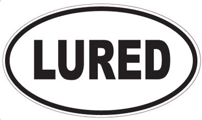 LURED - Oval Sticker