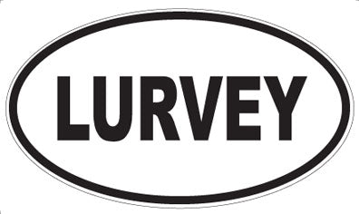 LURVEY - Oval Sticker