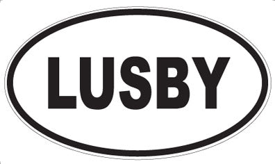 LUSBY - Oval Magnet