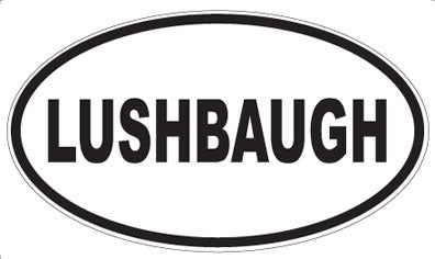 LUSHBAUGH - Oval Sticker