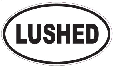 LUSHED - Oval Sticker