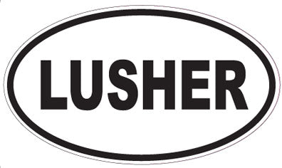 LUSHER - Oval Sticker