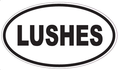 LUSHES - Oval Sticker