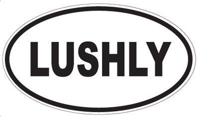 LUSHLY - Oval Sticker