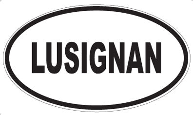 LUSIGNAN - Oval Sticker