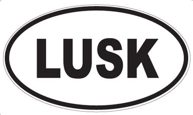 LUSK - Oval Sticker