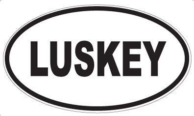 LUSKEY - Oval Magnet
