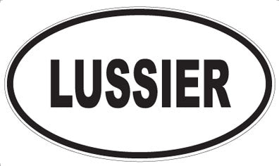 LUSSIER - Oval Magnet