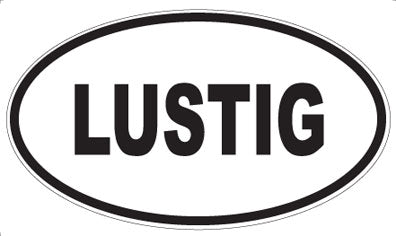 LUSTIG - Oval Sticker