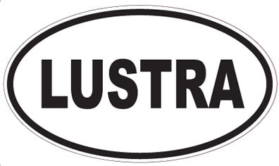 LUSTRA - Oval Sticker