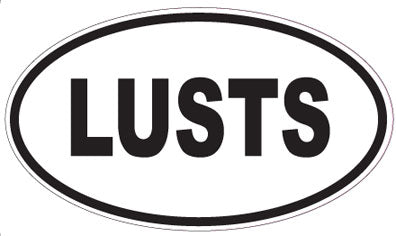LUSTS - Oval Magnet
