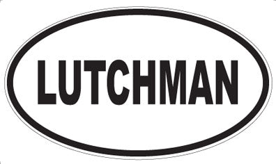 LUTCHMAN - Oval Magnet