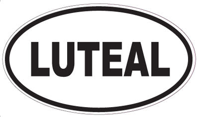 LUTEAL - Oval Sticker
