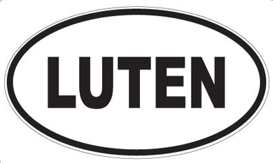 LUTEN - Oval Sticker