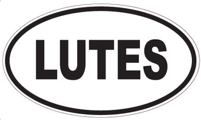 LUTES - Oval Sticker