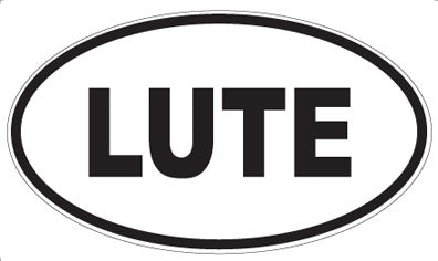 LUTE - Oval Magnet