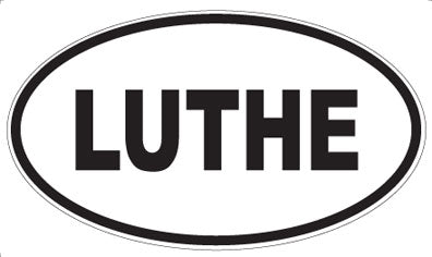 LUTHE - Oval Magnet
