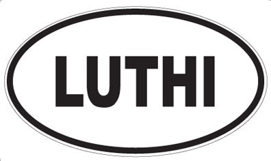 LUTHI - Oval Sticker