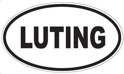 LUTING - Oval Sticker