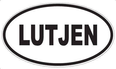 LUTJEN - Oval Sticker