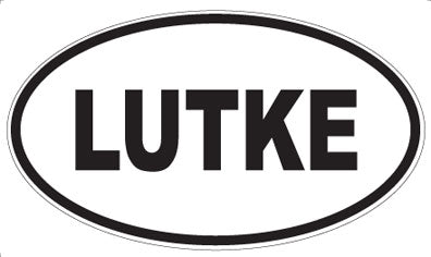 LUTKE - Oval Magnet