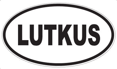 LUTKUS - Oval Sticker