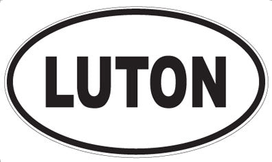 LUTON - Oval Sticker