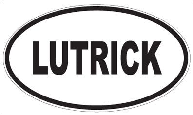 LUTRICK - Oval Magnet