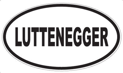 LUTTENEGGER - Oval Sticker