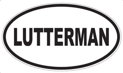 LUTTERMAN - Oval Magnet