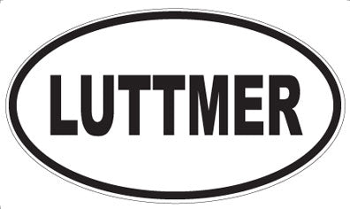 LUTTMER - Oval Sticker