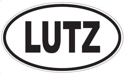 LUTZ - Oval Sticker