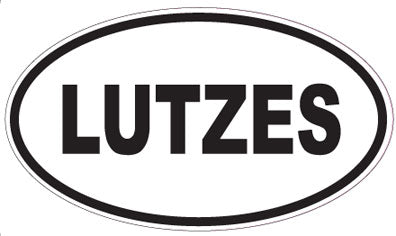 LUTZES - Oval Sticker