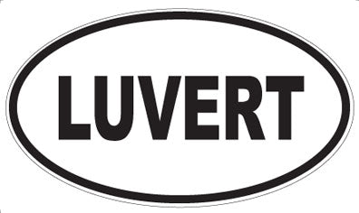 LUVERT - Oval Sticker