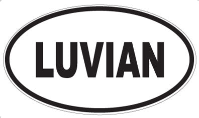 LUVIAN - Oval Magnet