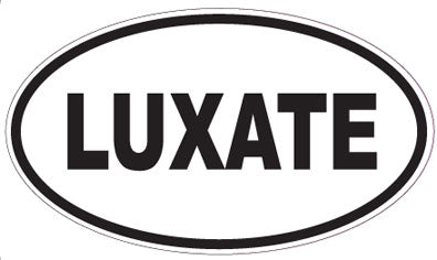 LUXATE - Oval Sticker