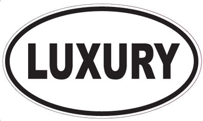 LUXURY - Oval Sticker