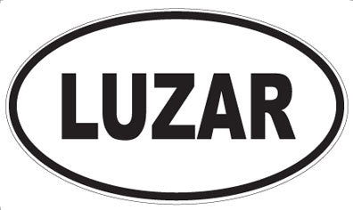 LUZAR - Oval Sticker