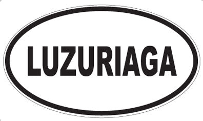 LUZURIAGA - Oval Sticker