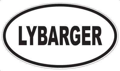 LYBARGER - Oval Sticker