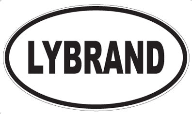 LYBRAND - Oval Sticker