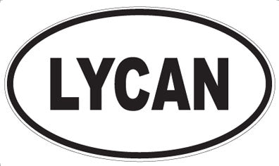 LYCAN - Oval Sticker