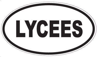 LYCEES - Oval Sticker
