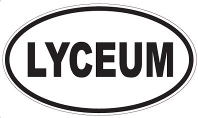 LYCEUM - Oval Sticker