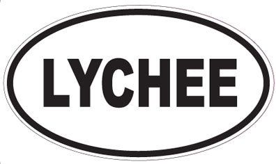 LYCHEE - Oval Sticker