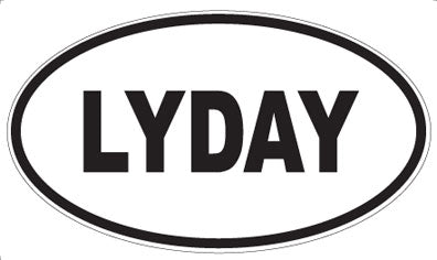 LYDAY - Oval Sticker