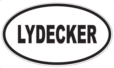 LYDECKER - Oval Sticker